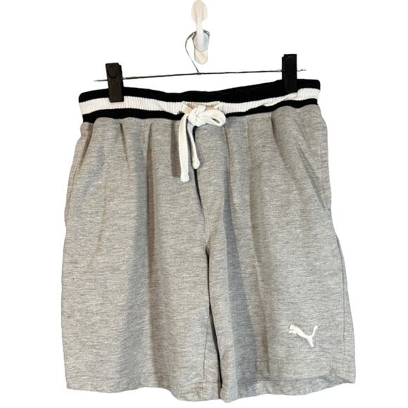 Puma Gray Drawstring Waist Forever Better Casual Athletic Shorts Men Sz M - Picture 1 of 9